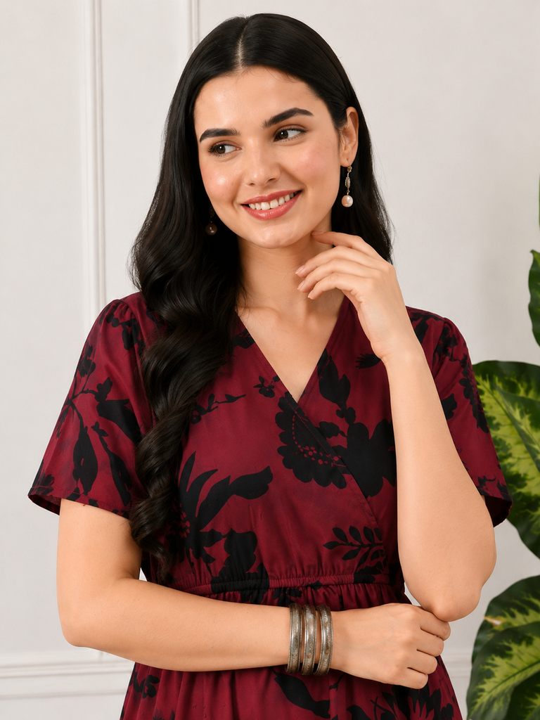 Ragini-Bird Maroon