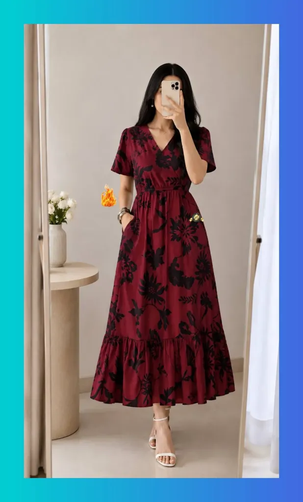 Ragini-Bird Maroon (S)