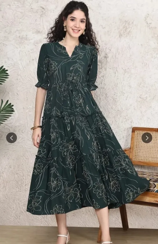 Gold Khadi-Green (S)