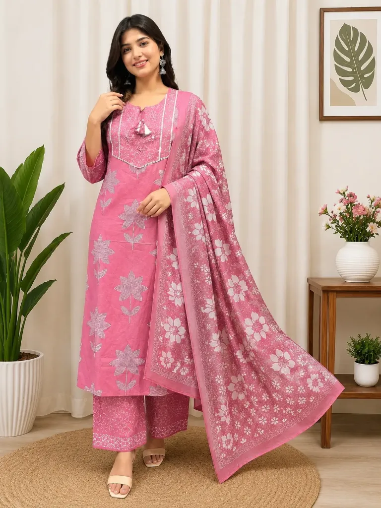 KAMAL SET-PINK (S)